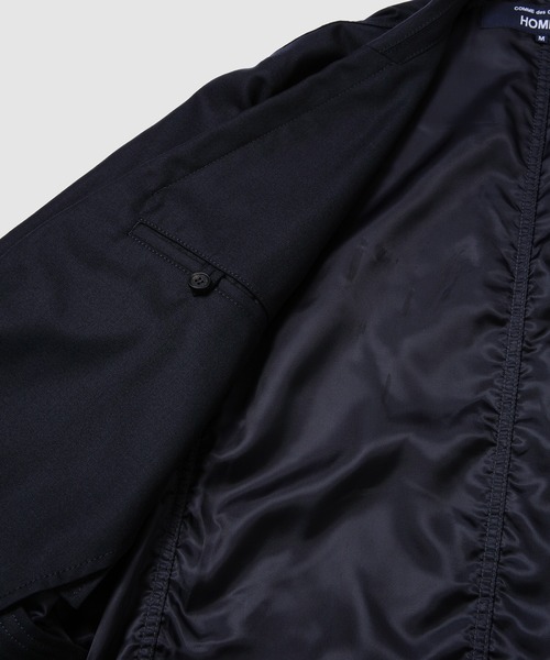 COMME des GARCONS HOMME（コム デ ギャルソン・オム）の「WOOL GARBA PUCKERING JACKET（テーラードジャケット・メンズ・ブラック/ネイビー・XS/S/M/L）」の11枚目の写真