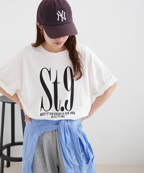 DISCOAT(ディスコート)の「【Enlude】アソートナンバーロゴTシャツ《ユニセックス》(Tシャツ/カットソー・レディース・ネイビー/ライトベージュ/ピンク/チャコールグレー/ブラウン/オフホワイト・FREE)」の9枚目の写真