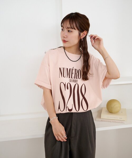 DISCOAT(ディスコート)の「【Enlude】アソートナンバーロゴTシャツ《ユニセックス》(Tシャツ/カットソー・レディース・ネイビー/ライトベージュ/ピンク/チャコールグレー/ブラウン/オフホワイト・FREE)」の22枚目の写真