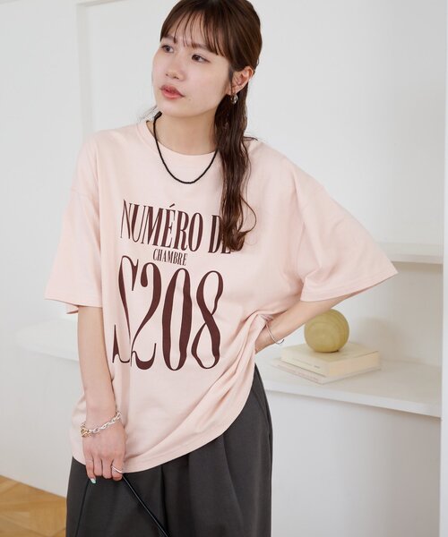 DISCOAT(ディスコート)の「【Enlude】アソートナンバーロゴTシャツ《ユニセックス》(Tシャツ/カットソー・レディース・ネイビー/ライトベージュ/ピンク/チャコールグレー/ブラウン/オフホワイト・FREE)」の14枚目の写真