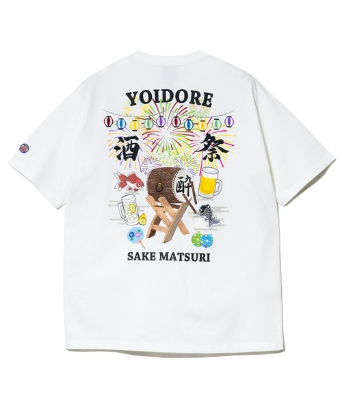 go slow caravan(ゴースローキャラバン)の「YOIDORE/酔いどれ 酒祭り太鼓 TEE(Tシャツ/カットソー・メンズ・ブラック/ホワイト・LARGE/MEDIUM/X-LARGE)」の13枚目の写真