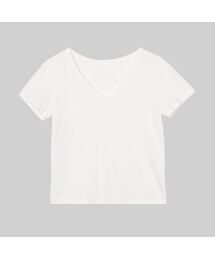 VネックTシャツ（クリーム）