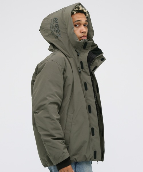 AVIREX(アヴィレックス)の「《WEB&DEPOT限定》MILITARY FUNCTION DOWN JACKET / ミリタリー ファンクション ダウンジャケット / AVIREX / アヴィレックス(ダウンジャケット/コート・メンズ・ライトグレー/ベージュ/グレー系カモフラージュ/レッド/オリーブ/ブラック・MEDIUM/XX-LARGE/X-LARGE/LARGE)」の4枚目の写真