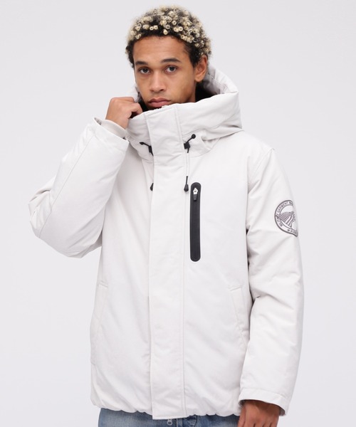 AVIREX(アヴィレックス)の「《WEB&DEPOT限定》MILITARY FUNCTION DOWN JACKET / ミリタリー ファンクション ダウンジャケット / AVIREX / アヴィレックス(ダウンジャケット/コート・メンズ・ライトグレー/ベージュ/グレー系カモフラージュ/レッド/オリーブ/ブラック・MEDIUM/XX-LARGE/X-LARGE/LARGE)」の2枚目の写真