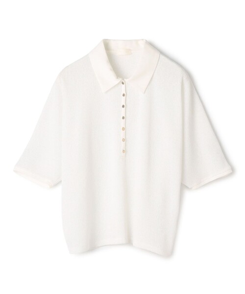 BALLSEY（ボールジィ）の「ワッフルジャージーコンビ ドルマンスリーブプルオーバー（Tシャツ/カットソー・レディース・ホワイト/ボルドー/ブラック・S）」の2枚目の写真