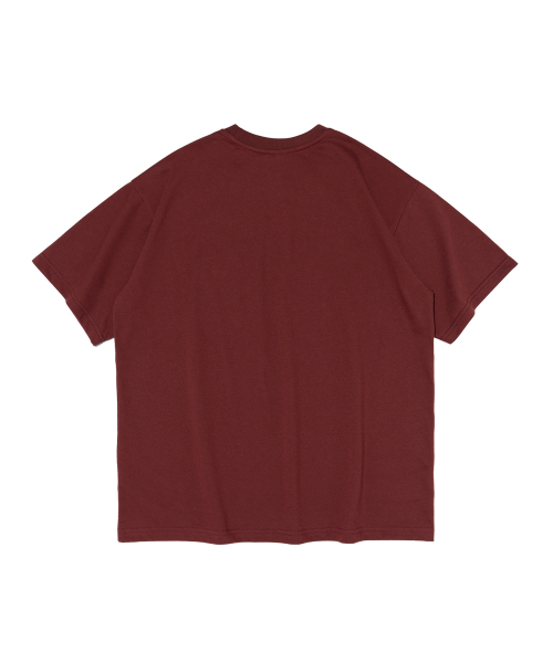 CARGOBROS FOR WOMAN(カーゴブロスフォーウィメン)の「CFW クラックロゴ 半袖Tシャツ (ワイン)(Tシャツ/カットソー・レディース・その他・SMALL/MEDIUM/LARGE/X-LARGE/2XL)」の2枚目の写真