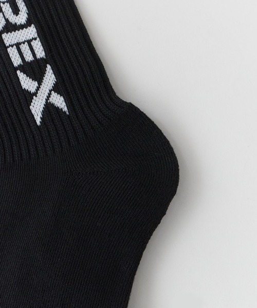 AVIREX(アヴィレックス)の「AVIREX/アビレックス AX Standard Logo Jacquard 3P Socks スタンダード ロゴ ジャガード 3足組 ソックス 靴下 クルー丈 3足セット ブランドロゴ サイドプリント 定番 ベーシック ストリート メンズ 2026年 夏 夏服(ソックス/靴下・メンズ・マルチ・25-27)」の17枚目の写真