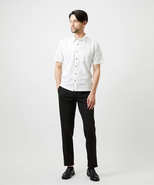 MICHEL KLEIN HOMME (ミッシェルクランオム)の「クールマックス前空きポロシャツ(シャツ/ブラウス・メンズ・ホワイト/ブルー/ネイビー・MEDIUM/LARGE/X-LARGE)」の9枚目の写真