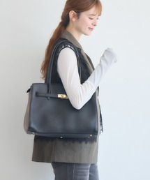 story. | 【story. / ストーリー】レザータッチロングハンドルトート(トートバッグ)