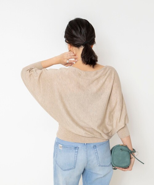 NOLLEY’S Sophi(ノーリーズソフィ)の「【BECシリーズ】【一部WEB限定カラーアイテム】ドレープドルマンプルオーバー(ニット/セーター・レディース・チャコールグレー/クリーム/ベージュ/ベビーピンク/カーキ・38)」の10枚目の写真