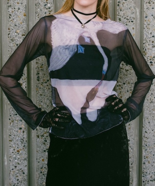 sahara(サハラ)の「Sheer Top "Hilma af Klint"(Tシャツ/カットソー・レディース・その他1/その他2/その他3/その他4/その他5・FREE)」の2枚目の写真