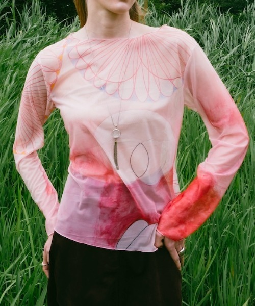 sahara(サハラ)の「Sheer Top "Hilma af Klint"(Tシャツ/カットソー・レディース・その他1/その他2/その他3/その他4/その他5・FREE)」の1枚目の写真