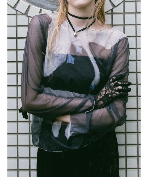 sahara(サハラ)の「Sheer Top "Hilma af Klint"(Tシャツ/カットソー・レディース・その他1/その他2/その他3/その他4/その他5・FREE)」の6枚目の写真