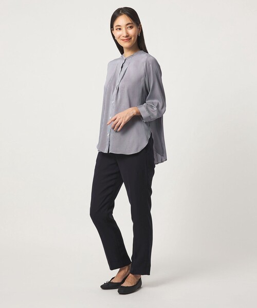 A DAY IN THE LIFE UNITED ARROWS(アデイインザライフユナイテッドアローズ)の「バックプリーツ シャツチュニック 7分袖<A DAY IN THE LIFE>(シャツ/ブラウス・レディース・ピンク/ダークグレー/モカ/コバルトブルー・FREE)」の6枚目の写真