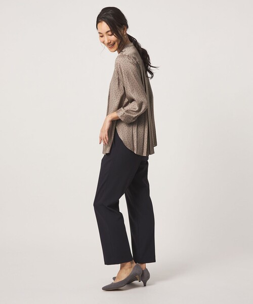 A DAY IN THE LIFE UNITED ARROWS(アデイインザライフユナイテッドアローズ)の「バックプリーツ シャツチュニック 7分袖<A DAY IN THE LIFE>(シャツ/ブラウス・レディース・ピンク/ダークグレー/モカ/コバルトブルー・FREE)」の12枚目の写真