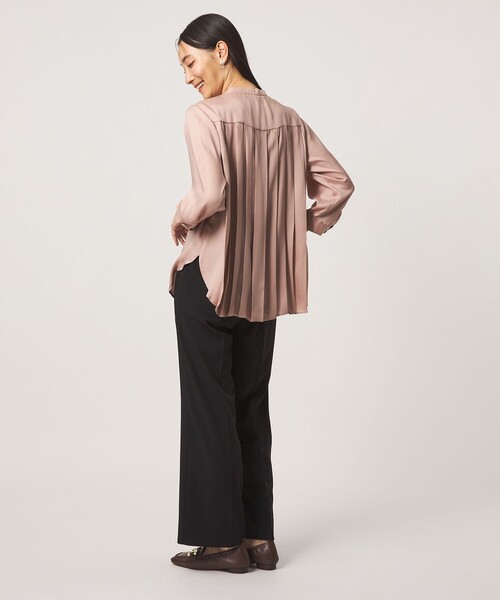 A DAY IN THE LIFE UNITED ARROWS(アデイインザライフユナイテッドアローズ)の「バックプリーツ シャツチュニック 7分袖<A DAY IN THE LIFE>(シャツ/ブラウス・レディース・ピンク/ダークグレー/モカ/コバルトブルー・FREE)」の14枚目の写真