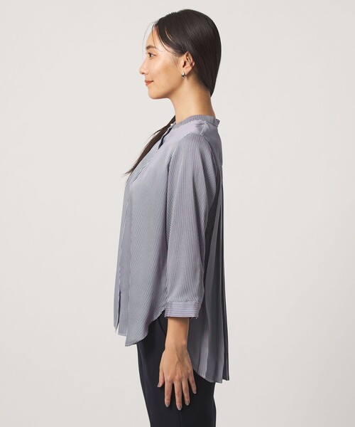 A DAY IN THE LIFE UNITED ARROWS(アデイインザライフユナイテッドアローズ)の「バックプリーツ シャツチュニック 7分袖<A DAY IN THE LIFE>(シャツ/ブラウス・レディース・ピンク/ダークグレー/モカ/コバルトブルー・FREE)」の16枚目の写真