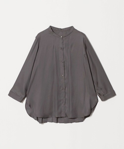 A DAY IN THE LIFE UNITED ARROWS(アデイインザライフユナイテッドアローズ)の「バックプリーツ シャツチュニック 7分袖<A DAY IN THE LIFE>(シャツ/ブラウス・レディース・ピンク/ダークグレー/モカ/コバルトブルー・FREE)」の18枚目の写真