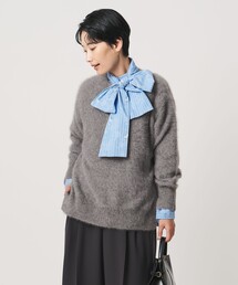 フォックスカシミヤ クルーネック ニット