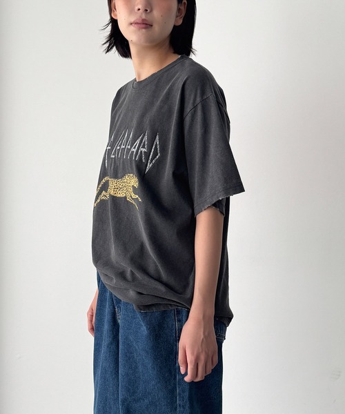 CANAL JEAN(キャナルジーン)の「Lakey Park レオパードTシャツ(Tシャツ/カットソー・レディース・ブラック・ONE SIZE)」の3枚目の写真