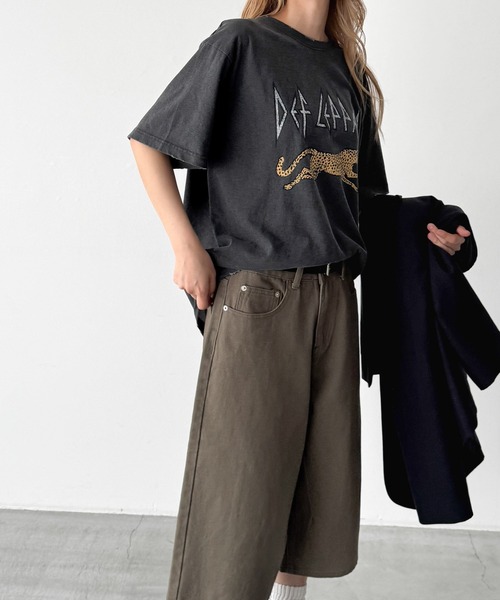CANAL JEAN(キャナルジーン)の「Lakey Park レオパードTシャツ(Tシャツ/カットソー・レディース・ブラック・ONE SIZE)」の7枚目の写真