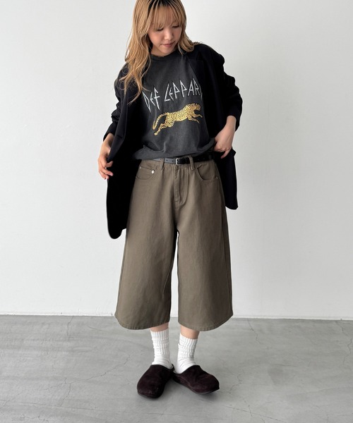 CANAL JEAN(キャナルジーン)の「Lakey Park レオパードTシャツ(Tシャツ/カットソー・レディース・ブラック・ONE SIZE)」の9枚目の写真