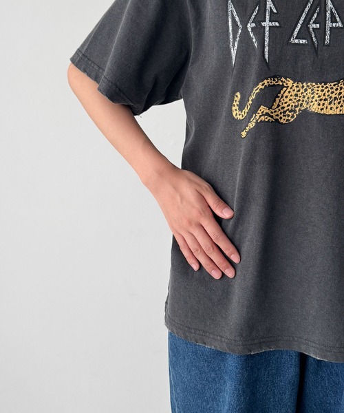 CANAL JEAN(キャナルジーン)の「Lakey Park レオパードTシャツ(Tシャツ/カットソー・レディース・ブラック・ONE SIZE)」の14枚目の写真