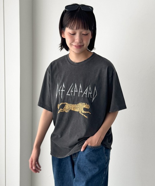 CANAL JEAN(キャナルジーン)の「Lakey Park レオパードTシャツ(Tシャツ/カットソー・レディース・ブラック・ONE SIZE)」の18枚目の写真