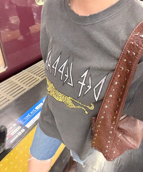CANAL JEAN(キャナルジーン)の「Lakey Park レオパードTシャツ(Tシャツ/カットソー・レディース・ブラック・ONE SIZE)」の16枚目の写真