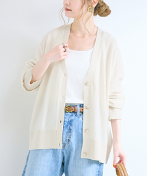 【WEB+一部店舗限定】ウールカシミヤVネックカーディガン
