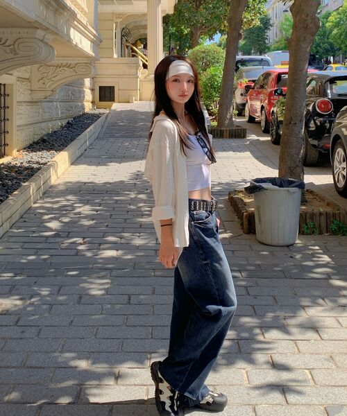 PEPLEE(ペプリー)の「ローライズストレートデニムパンツ(ディープブルー)(デニムパンツ・レディース・その他・SMALL/MEDIUM/LARGE)」の3枚目の写真