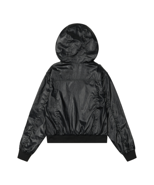 AAKAM(アーカム)の「Coated Pocket Hooded Jacket (Black)(その他アウター・レディース・その他・1/2)」の3枚目の写真