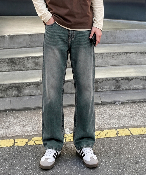 HALFNINE（ハーフナイン）の「エッシュインバンド ウォッシング スパン ストレートデニム I07JRD_HXV11351（デニムパンツ・メンズ・インディゴブルー/ブラック系その他/ブルー系その他・X-LARGE/MEDIUM/LARGE/SMALL/2XL）」の6枚目の写真