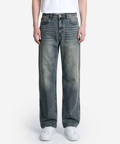 HALFNINE（ハーフナイン）の「エッシュインバンド ウォッシング スパン ストレートデニム I07JRD_HXV11351（デニムパンツ・メンズ・インディゴブルー/ブラック系その他/ブルー系その他・X-LARGE/MEDIUM/LARGE/SMALL/2XL）」の12枚目の写真
