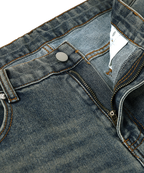 HALFNINE（ハーフナイン）の「エッシュインバンド ウォッシング スパン ストレートデニム I07JRD_HXV11351（デニムパンツ・メンズ・インディゴブルー/ブラック系その他/ブルー系その他・X-LARGE/MEDIUM/LARGE/SMALL/2XL）」の15枚目の写真