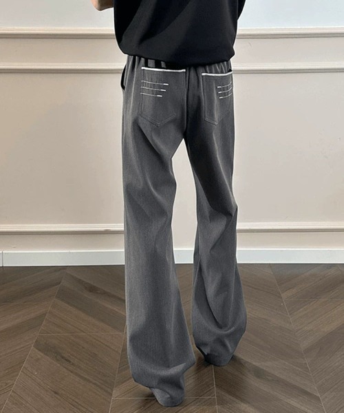 DOUBLE STEAL(ダブルスティール)の「DSコントラストステッチフレアスラックス(スラックス・メンズ・グレー/ブラック・X-LARGE/LARGE/MEDIUM)」の5枚目の写真