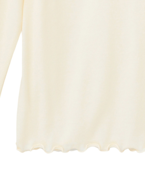 LOGEMENT DE CLAIRE(ロジュモンドクレール)の「シアーボトルネックインナー(Tシャツ/カットソー・レディース・カーキ/キナリ/ブラック/レンガ・FREE)」の22枚目の写真