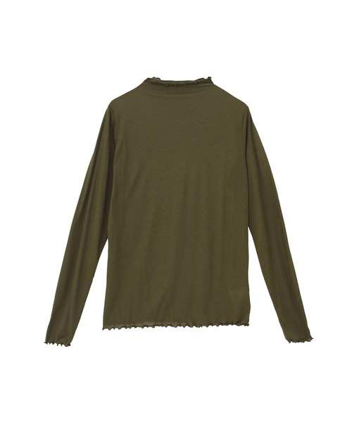 LOGEMENT DE CLAIRE(ロジュモンドクレール)の「シアーボトルネックインナー(Tシャツ/カットソー・レディース・カーキ/キナリ/ブラック/レンガ・FREE)」の19枚目の写真