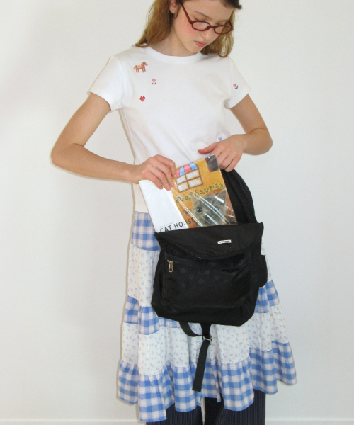RONRON(ロンロン)の「DOT SLING BACKPACK BLACK(バックパック/リュック・レディース・その他・FREE)」の2枚目の写真