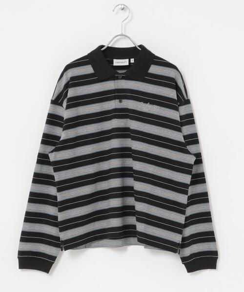 Carhartt(カーハート)の「carhartt W LONG-SLEEVE BRONSON POLO(ポロシャツ・レディース・ブラック系その他/ピンク系その他・SMALL)」の1枚目の写真