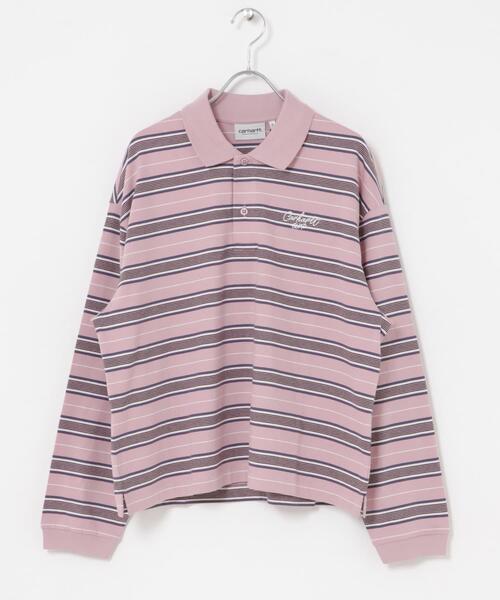 Carhartt(カーハート)の「carhartt W LONG-SLEEVE BRONSON POLO(ポロシャツ・レディース・ブラック系その他/ピンク系その他・SMALL)」の2枚目の写真