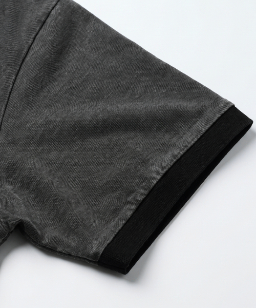 AFRESH(アフレッシュ)の「WASHED PIGMENT リンガー マッスルフィット ショートスリーブ_2color(Tシャツ/カットソー・メンズ・チャコールグレー/グレー・XX-LARGE/MEDIUM/LARGE/X-LARGE)」の5枚目の写真