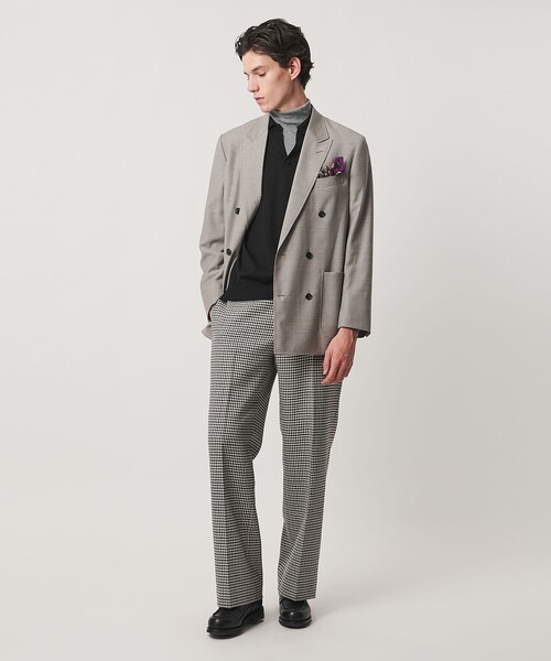 UNITED ARROWS(ユナイテッドアローズ)の「アルパカ/ウール スキッパー ニット(ニット/セーター・メンズ・コバルトブルー/ブラック・XL/L/M/S)」の8枚目の写真