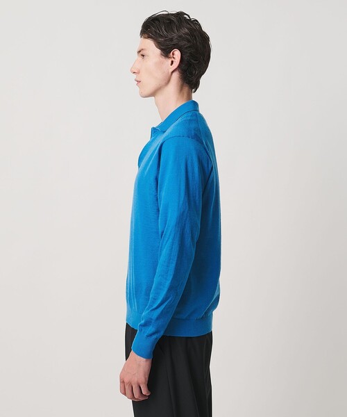 UNITED ARROWS(ユナイテッドアローズ)の「アルパカ/ウール スキッパー ニット(ニット/セーター・メンズ・コバルトブルー/ブラック・XL/L/M/S)」の10枚目の写真