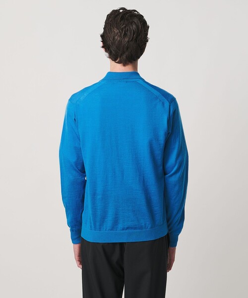 UNITED ARROWS(ユナイテッドアローズ)の「アルパカ/ウール スキッパー ニット(ニット/セーター・メンズ・コバルトブルー/ブラック・XL/L/M/S)」の11枚目の写真