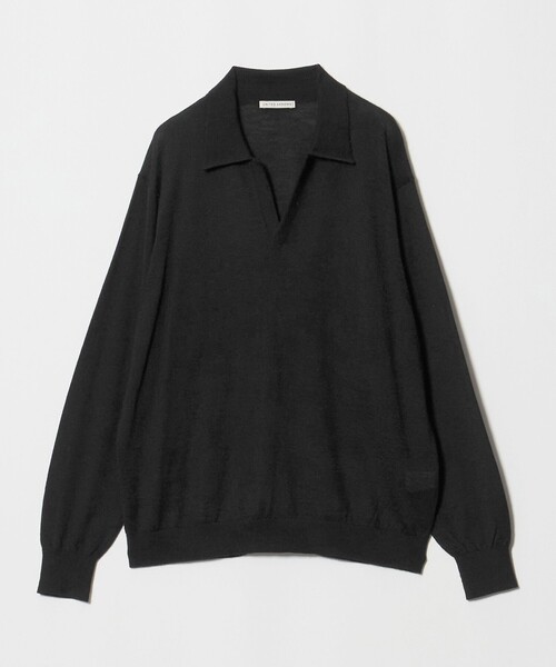 UNITED ARROWS(ユナイテッドアローズ)の「アルパカ/ウール スキッパー ニット(ニット/セーター・メンズ・コバルトブルー/ブラック・XL/L/M/S)」の12枚目の写真