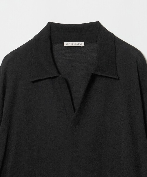 UNITED ARROWS(ユナイテッドアローズ)の「アルパカ/ウール スキッパー ニット(ニット/セーター・メンズ・コバルトブルー/ブラック・XL/L/M/S)」の14枚目の写真