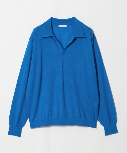 UNITED ARROWS(ユナイテッドアローズ)の「アルパカ/ウール スキッパー ニット(ニット/セーター・メンズ・コバルトブルー/ブラック・XL/L/M/S)」の17枚目の写真