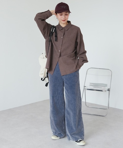 reca(レカ)の「コーデュロイワイドパンツ(その他パンツ・レディース・ブルー系その他・S/M/L)」の5枚目の写真