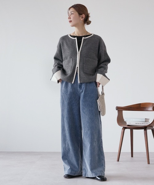reca(レカ)の「コーデュロイワイドパンツ(その他パンツ・レディース・ブルー系その他・S/M/L)」の7枚目の写真